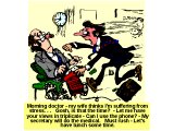 A very stressed and rushed man visiting his Doctor